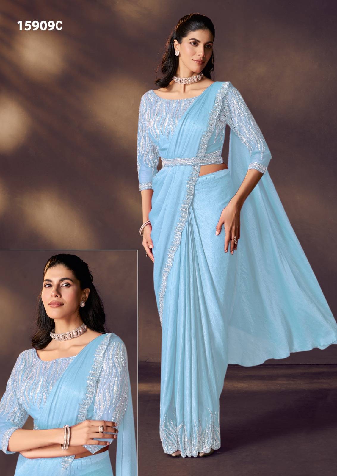 MOHMANTHAN ODYSSEY 15900 by Mahotsav 15907 to 15920 Series Indian Traditional Wear & Occasional Stitched Sarees At Wholesale Price